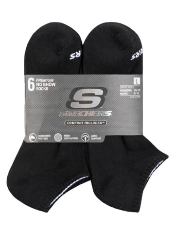 Skechers 6-delige set: sokken zwart