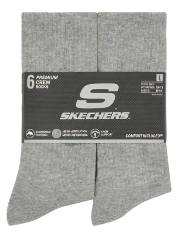 Skechers Skarpety (6 par) w kolorze szarym