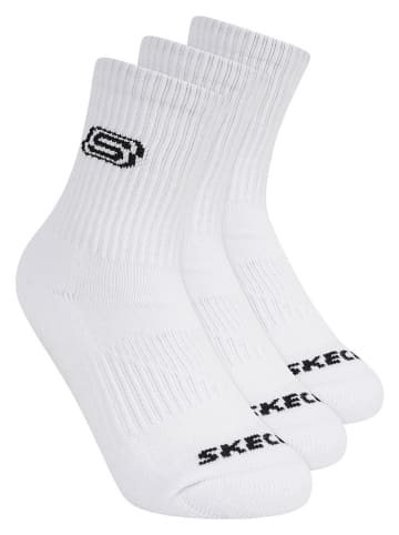 Skechers 3er-Set: Socken in Weiß