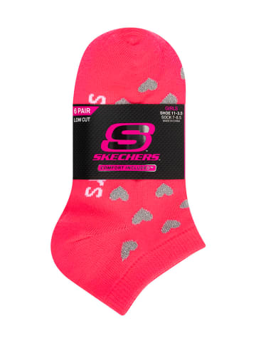 Skechers Skarpety (6 par) ze wzorem