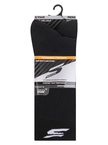 Skechers Skarpety (2 pary) w kolorze czarnym