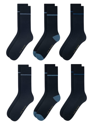 Ted Baker Skarpety (12 par) w kolorze granatowym