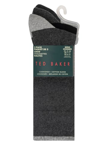 Ted Baker Skarpety (6 par) w kolorze antracytowym