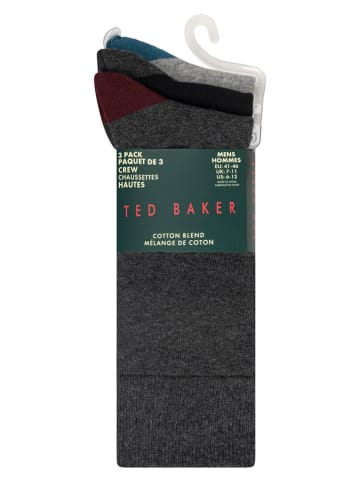 Ted Baker 6er-Set: Socken in Grau/ Schwarz