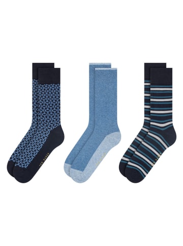 Ted Baker Skarpety (6 par) w kolorze niebiesko-granatowym