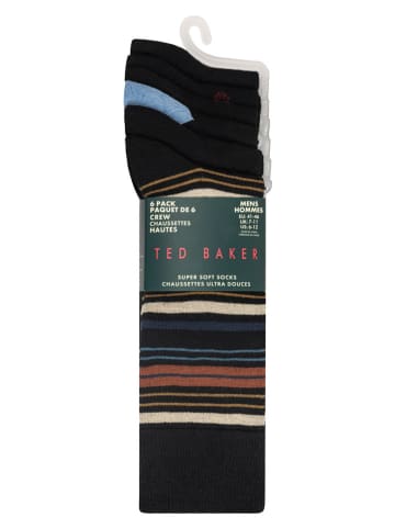 Ted Baker Skarpety (12 par) w kolorze czarnym