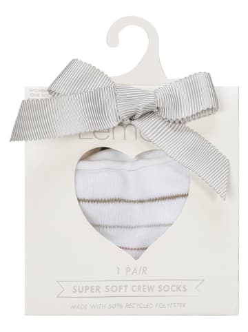 Lemon socks Socken in Weiß/ Grau