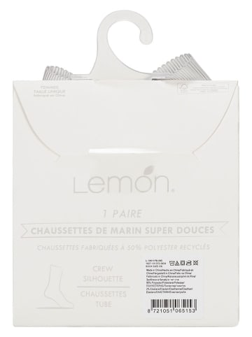 Lemon socks Socken in Weiß/ Grau