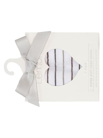 Lemon socks Socken in Weiß/ Grau