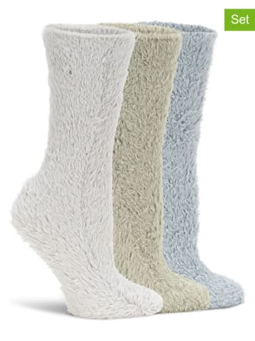 Lemon socks 9er-Set: Socken in Grau/ Hellblau/ Oliv