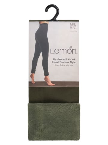 Lemon socks Leggings in Khaki