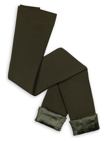 Lemon socks Legginsy w kolorze khaki