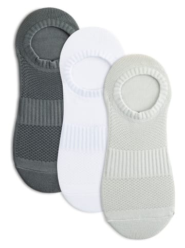 Lemon socks 9er-Set: Socken in Weiß/ Grau