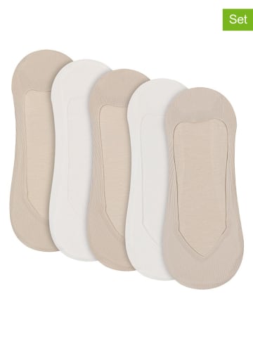 Lemon socks 5er-Set: Socken in Weiß/ Beige