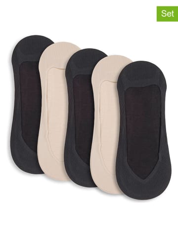 Lemon socks 5er-Set: Socken in Beige/ Schwarz