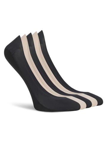 Lemon socks Skarpety (5 par) w kolorze beżowo-czarnym