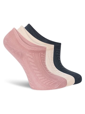 Lemon socks 3er-Set: Socken in Rosa/ Beige/ Dunkelblau