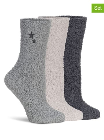 Lemon socks 6-delige set: sokken grijs/crème