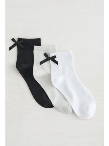 Lemon socks Skarpety (9 par) w kolorze biało-czarnym