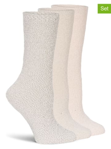 Lemon socks 3er-Set: Socken in Beige/ Taupe