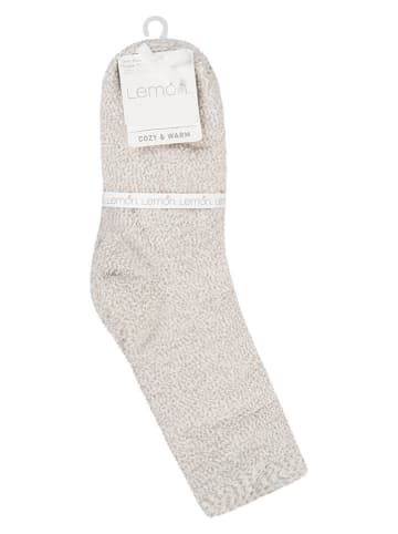Lemon socks 3er-Set: Socken in Beige/ Taupe