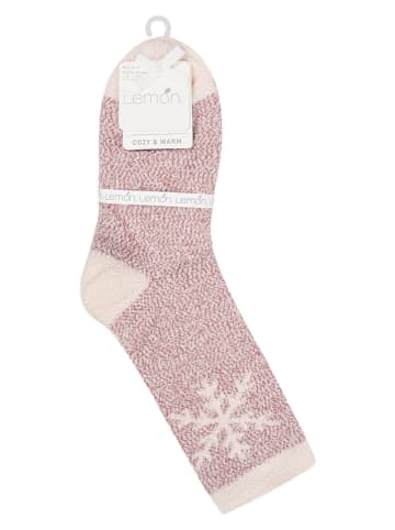 Lemon socks 3er-Set: Socken in Rosa/ Creme