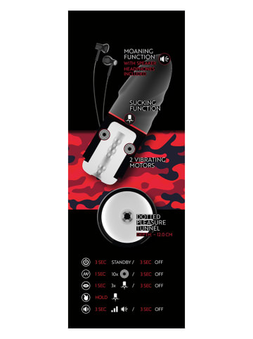 Orion Masturbator w kolorze czarnym - dł. 26,2 cm