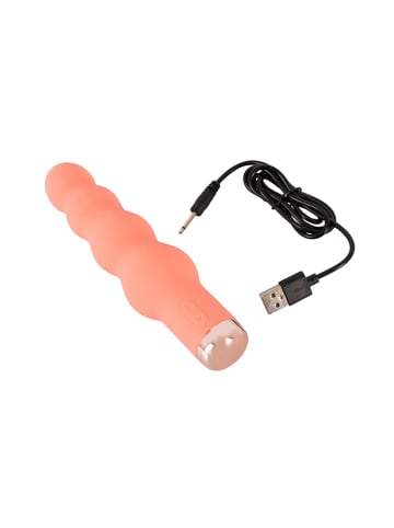 Orion Mini wibrator "Beads" w kolorze brzoskwiniowym - dł. 16,5 cm