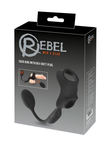 Orion Pierścień w kolorze czarnym na penisa - dł. 33 cm