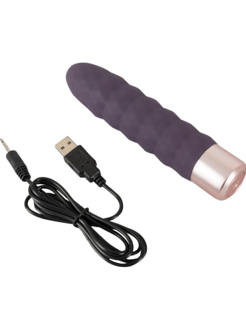Orion Vibrator "Diamond Vibe" grijs/roségoudkleurig - (L)15 cm