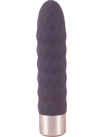 Orion Wibrator "Diamond Vibe" w kolorze różowozłoto-szarym - dł. 15 cm