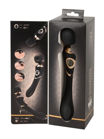 Orion Massagestab "Cleopatra" in Schwarz - (L)24,2 cm
