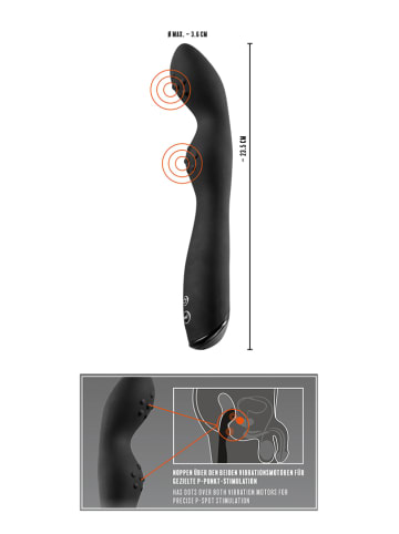 Orion Vibrator "P-Spot" zwart - (L)23,5 cm