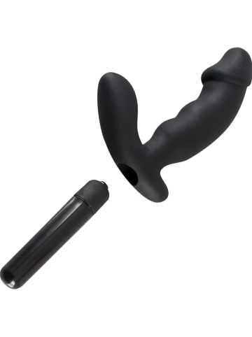 Rebel Vibrator "Rebel - Cock-shaped" in Schwarz - (L)15 cm