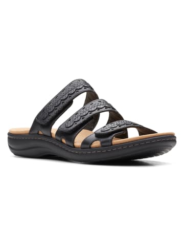 Clarks Leder-Pantoletten "Laurieann Cove" in Schwarz