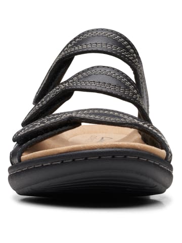 Clarks Leren slippers zwart