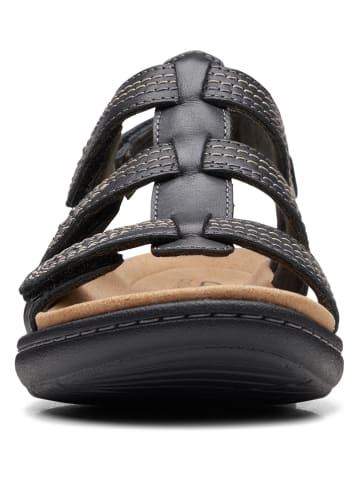 Clarks Skórzane sandały "Laurieann Vine" w kolorze czarnym