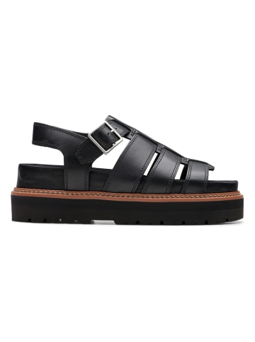 Clarks Leder-Sandalen "Orianna Twist" in Schwarz