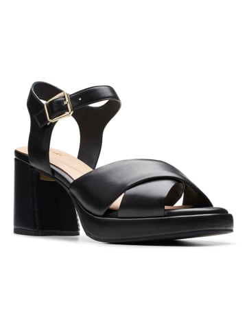 Clarks Leder-Sandaletten "Ritzy 75 Rae" in Schwarz