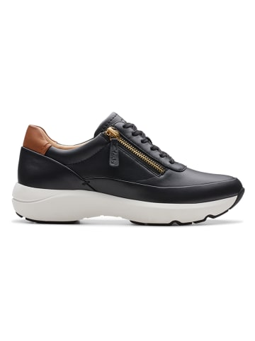 Clarks Leren sneakers "Tivoli Zip" zwart