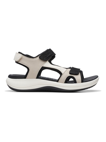 Clarks Sandały "Mira Bay" w kolorze czarno-kremowym