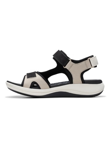 Clarks Sandalen "Mira Bay" in Creme/ Schwarz