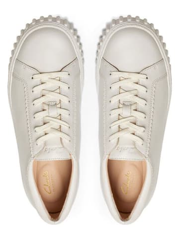 Clarks Leder-Sneakers "Mayhill Walk" in Creme