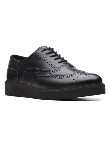 Clarks Leder-Schnürschuhe "Glickly Brogue 2" in Schwarz