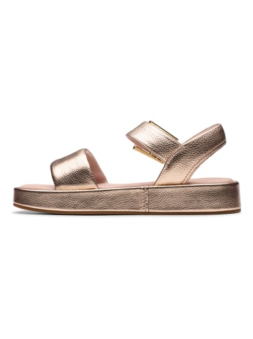 Clarks Leren sandalen "Alda Strap" goudkleurig