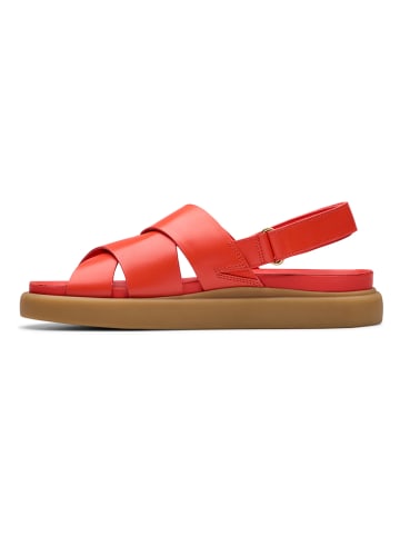 Clarks Leder-Sandalen "Aristella Sun" in Rot