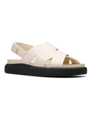Clarks Leder-Sandalen "Aristella Sun" in Creme