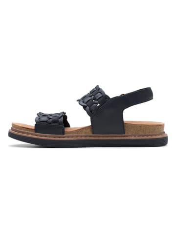 Clarks Leren sandalen "Arwell Glide" zwart