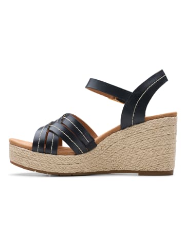Clarks Leren sleehaksandalen "Sabina Strap" zwart