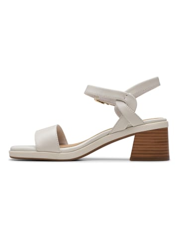 Clarks Leder-Sandaletten "Jaylan Ray" in Hellgrau